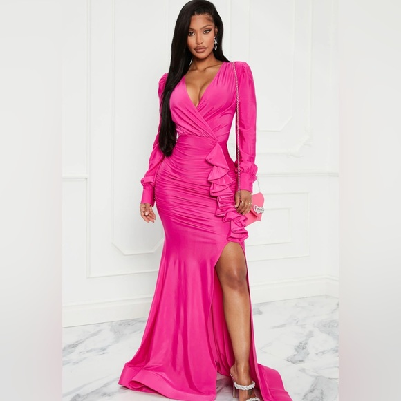 Fashion Nova Pink Maxi Dress - Picture 2 of 3